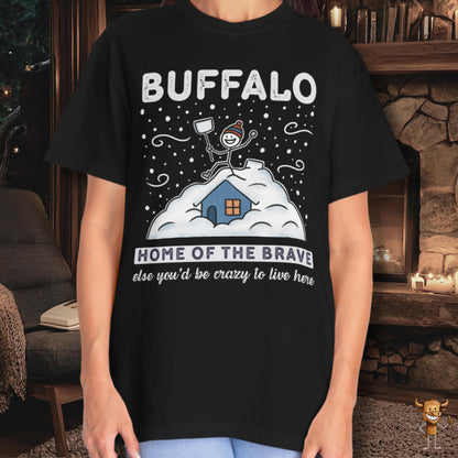 Home of the brave - shoveling the roof