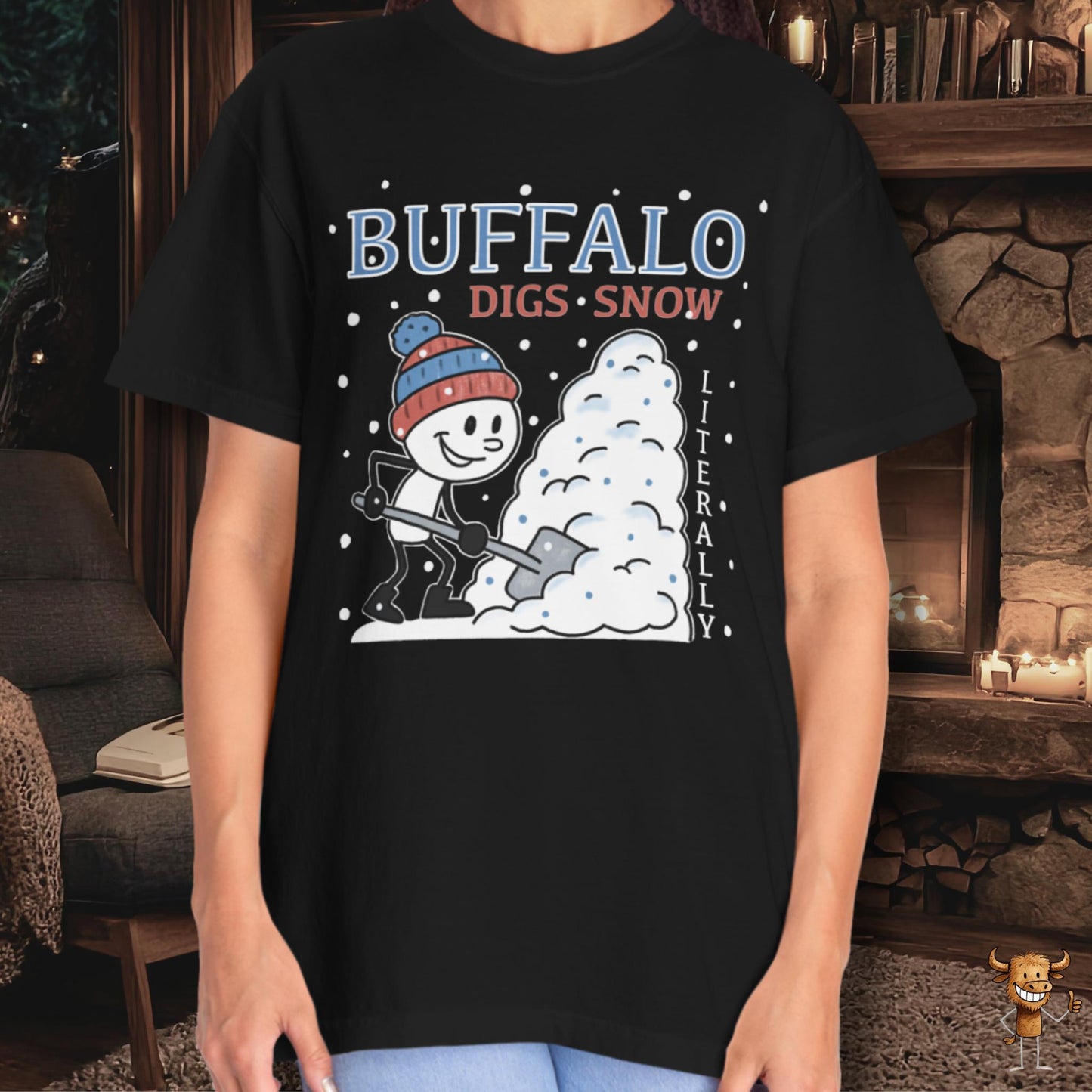 Buffalo digs snow. Literally.