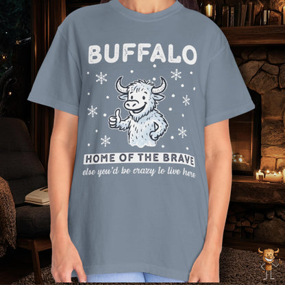 Home of the brave - happy buffalo