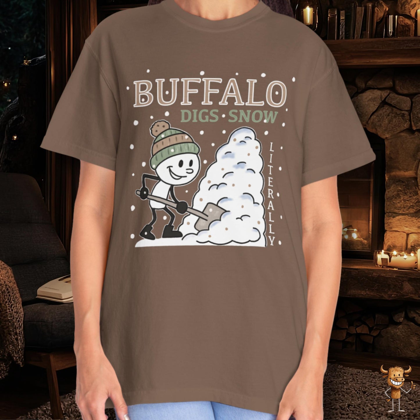 Buffalo digs snow. Literally.